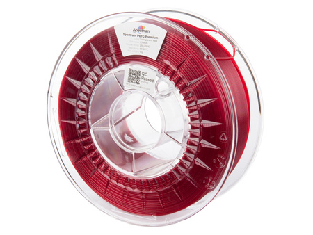 Filament Spectrum PET-G Premium 1.75mm TRANSPARENT RED 1kg