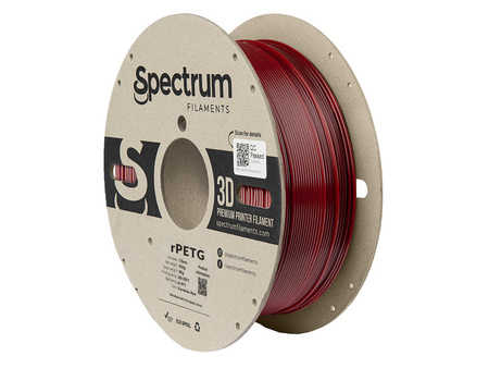 Filament Spectrum rPET-G 1.75mm CARMINE RED 1kg (RAL 3002)