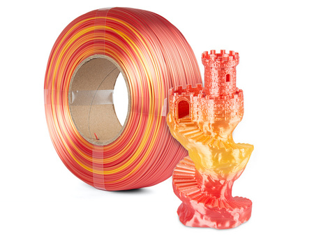 Filament Spectrum ReFill PLA SILK Rainbow 1.75mm FIRE RED 1kg